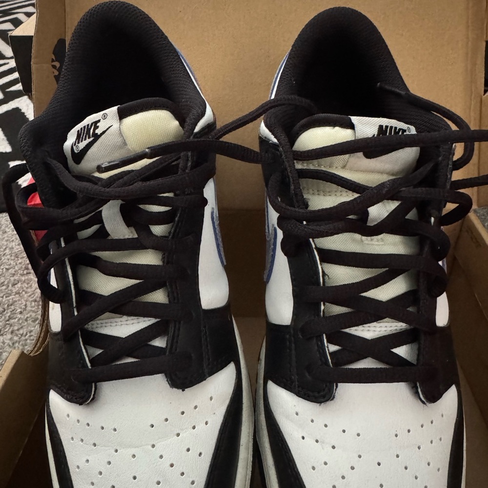 Nike Youth Black and White Dunks